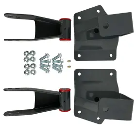 101148 Hdx 4 Inch Drop Kit Rear Shackles And Hangers For 1999-06 Chevy Silverado 1500 Gmc Sierra #3