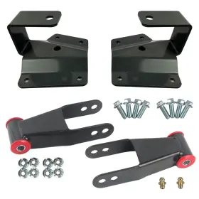 101148 Hdx 4 Inch Drop Kit Rear Shackles And Hangers For 1999-06 Chevy Silverado 1500 Gmc Sierra