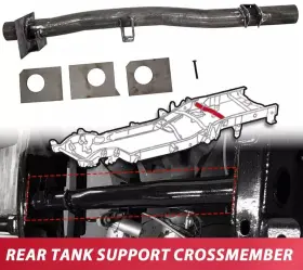 Gnt56214883 Hecasa Rear Tank Support Bar Crossmember For Chevy Silverado/gmc Sierra 1500/2500 99-10