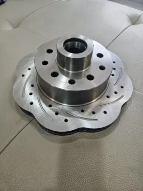 Hexbr15l Helix Suspension Steering & Brakes Wavestop Drilled And Slotted 11 Inch 5 Bolt Mustang Ll Brake Rotor