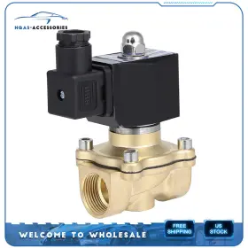 Hq128410a01 Hqas-accessories 3/4 Inch Npt Air Ride Suspension Electric Solenoid Valve Brass 220-240v N/c