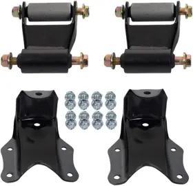 101-009k2 Ibestwolf 2pcs Rear Leaf Spring Shackle Bracket Repair Kit 722-101 For 1980-1996 Ford