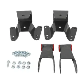 Im180888ts Imcarparts 4 Inch Drop Shackle Hanger Leaf Spring Lowering Fits For1973-1987 Chevy C10 2wd Rear