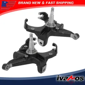 Iatv55740v Ivamos W/1.25 Inch Rotor 2.5 Front Suspension Lower Drop Spindles For Chevy C10 1973-1987