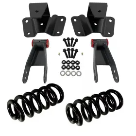 Bs-101-142 Jake Motor Parts 110-150 2 Inch F 4 R Lowering Coil Springs Shackles Hangers Drop Kit For 73-79 Ford F150 F100