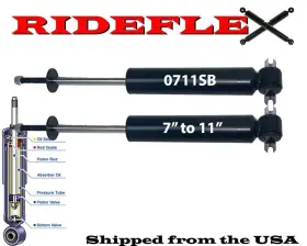 36598 Jmx Drop Shock Absorber 1000s Bar Stem/loop 1982-93 Chev S10/15 3-4 Inch Lowered Front