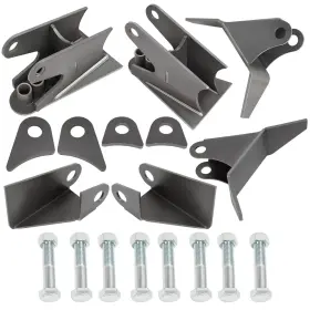 Kojem 703159763290 Rear Weld On Triangulated 4 Link Brackets Air Ride Suspension For 2.75 Inch Axle #2