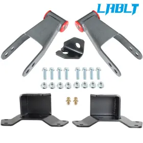 Om259317oc Lablt 4 Inch Rear Drop Shackles Hangers Kit For 1988 1989-1998 Chevrolet Gmc C1500