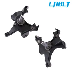 Om356670oc Lablt 2 Inch Drop Spindles For 1988-98 Chevy Silverado C1500 Gmc Sierra Extended Cab