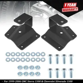Tur395582i Labwork For 1999-2006 Chevy Gmc 1500 Pickup 2wd 2 Inch Rear Axle Drop Hangers Lowering Kit