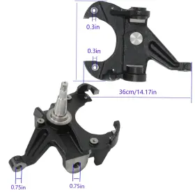 Bck61314k Labworkauto For Chevy C10 With 1.25 Inch Rotor 2.5 73-87 Front Suspension Lower Drop Spindles New