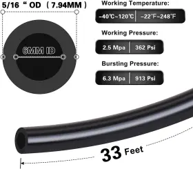 Lk-nal-5 Lencool Racing Lk-nal-5/1625ft Nylon Tube 5/16 Inch Od Saej844 Air Line Hose Tubing For Brake System 25ft #2