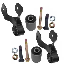 722-015 Lentes Pair Front Leaf Spring Shackle Bracket Kit For Ford F250 F350 1980-1997 #2