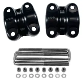 Bs101147 Lentes For 1988-1998 Chevy Gmc 1500 3-4 Inch Rear Drop Kit Leaf Spring Plate With U Bolts #3