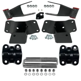 Bs101147 Lentes For 1988-1998 Chevy Gmc 1500 3-4 Inch Rear Drop Kit Leaf Spring Plate With U Bolts