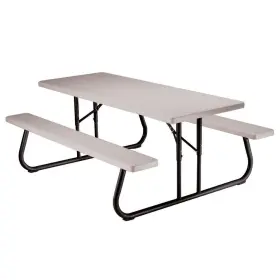 22119 Lifetime Products - 6foot Classic Folding Picnic Table