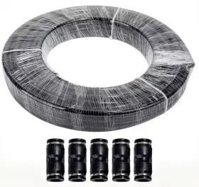 Lk-npu-1 Lokocar Lk-nal-1/2100ft Lk-npu-1/2 Nylon Air Line Dot Hose Od 1/2 Inch 100ft With Push To Connect Fitting Straight 5pcs