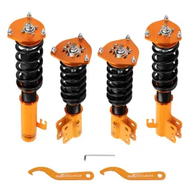 042ywf Maxpeedingrods 24 Click Adjustable Damper Shocks Coilovers Kit For Subaru Forester 1998-2002