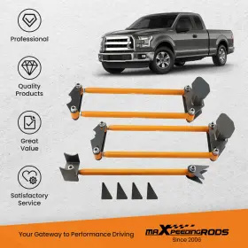 4-link Maxpeedingrods 07g1kz Weld-on Parallel Kit Rat Truck For Classic Car Air Ride #3 4-link Maxpeedingrods 07g1kz Weld-on Parallel Kit Rat Truck For Classic Car Air Ride #3