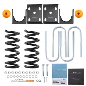 0c9fd5 Maxpeedingrods Front 3 Inch Rear 6 Drop Springs Kit For Chevy Silverado Gmc Sierra C1500 2wd 88-98