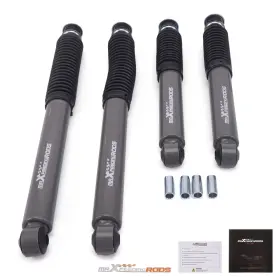 0ldx25 Maxpeedingrods Direct Fit Drop Shocks For Ford F100 F150 2wd 65-79 Front Rear Lowering