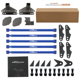 0lrt8a Maxpeedingrods Universal Weld On Parallel 4 Link Suspension Kit Pan Hard Bar For Car Air Ride #2