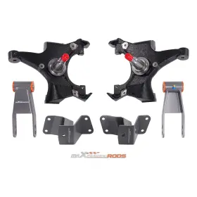 0pbgzd Maxpeedingrods Front 2 Inch Rear 3-4 Drop Kit For Chevrolet Gmc C1500 1988-98