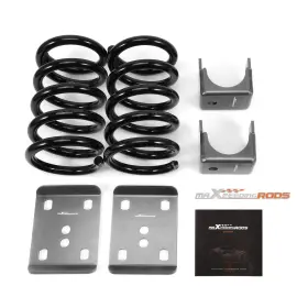 Maxpeedingrods 12.3kg/mm 688.76lbs/in Drop Kit 3 Inch Front 6 Rear For Dodge Ram 1500 V8 2002-08 Powder Coated Steel