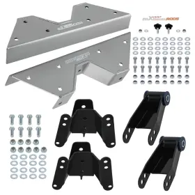 1emypi Maxpeedingrods 4 Inch Lowering Shackles And Hangers With C-notch For Gmc C15 2wd 1973-1987