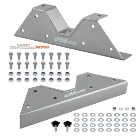 1idwbo Maxpeedingrods 2x Rear C-notch Frame Kit For Chevrolet C10 C15 C1500 2wd 1973-1987