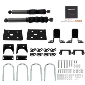 24biua Maxpeedingrods Front 2 Inch Rear 4 Lowering Kit For Chevy Silverado 1500 2wd 2007-2015