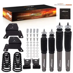 Maxpeedingrods 26icvs Drop 3 Inch Springs 4 Shackles Shocks Lowering Kit For Ford F100 F150 2wd 73-79