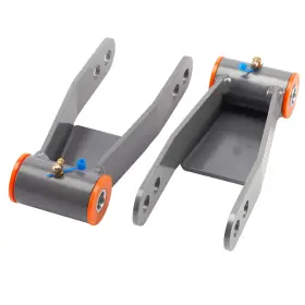 2bjwst Maxpeedingrods Adjustable 1 Inch -2 Rear Drop Shackles For Chevy / Gmc C1500 2wd 1988-1998