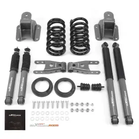 2kwpjy Maxpeedingrods Complete Drop Height Kit For Dodge Ram 1500 2wd V8 94-99 Front 2-3 Inch Rear 4