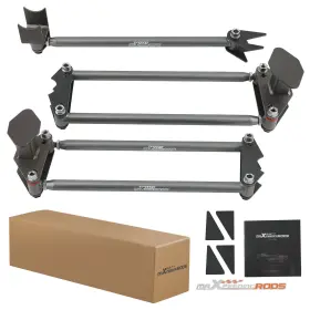 30e2u8 Maxpeedingrods Weld On Parallel 4 Link Suspension Kit For Classic Car Air Ride Bars Set