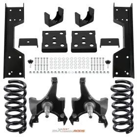 Maxpeedingrods 312usj Front 4 Inch Rear 6 Lowering Kit For Chevrolet Gmc C1500 88-1998 With 1.25 Rotors V8