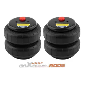 34d6g2 Maxpeedingrods 2x Standard 2500 Lb Air Ride Suspension Bag Double Bellows 1/2 Inch Npt For Ford F150 #3