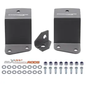 3qop9f Maxpeedingrods 2 Inch Rear Axle Drop Hangers Lowering Kit For Chevy C1500 2wd 1/2 Ton 1988-1998