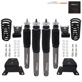 3sqirz Maxpeedingrods 3 Inch Drop Lowering Springs 4 Shackles Hangers Shocks Kit For Ford F100 F150 73-79