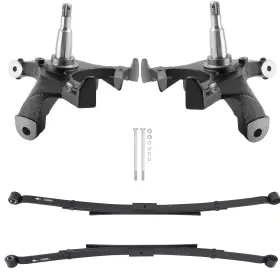 3vly28 Maxpeedingrods Front 2 Inch Rear 4 Lowering Spindles For C1500 Truck 1988-1998 2wd