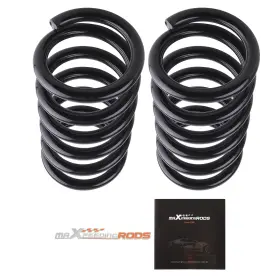 52mnvx Maxpeedingrods Chrome Silicon Front Springs For Dodge Ram Charger D100 D150 72-93 3 Inch Drop