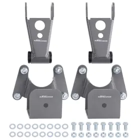 6bef5p Maxpeedingrods 4 Inch Drop Lowering Hangers Shackles Rear For Dodge Ram Charger D100 Cabs 1972-93
