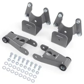 6czfhi Maxpeedingrods Rear 4 Inch Drop Lowering Shackle Hanger Kit For Dodge Charger D100 2wd 1974-1992
