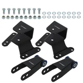 6i7qbo Maxpeedingrods 4 Inch Rear Drop Lowering Kit For Chevy C10 Gmc C15 / C1500 73-87 Shackles Hangers