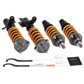 6om28d Maxpeedingrods 24 Click Damper Coilover Shock Spring Kit For Honda Civic 01-05 #2
