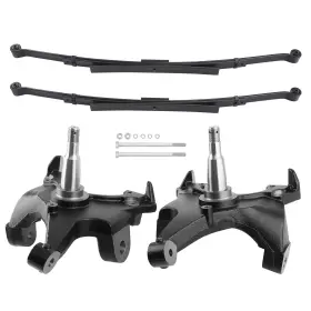 6pzvcm Maxpeedingrods 2 Inch Front 4 Rear Drop Spindles For Silverado/sierra 1988-1998 2wd