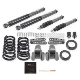 6tzim2 Maxpeedingrods Nitrogen Charged Lowering Kit For Dodge Ram 1500 2wd V8 1994-99 2-4 Inch Drop System