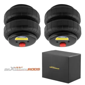72l5xg Maxpeedingrods Universal Heavy Duty 2500 Lb Single Port Air Spring Airmatic Suspension Bag X2