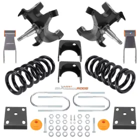7capms Maxpeedingrods Front 4 Inch Rear 7-8 Drop Kit For Chevrolet Gmc C1500 1988-98 With Coil Spring