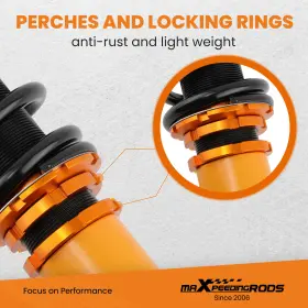 7w38ki Maxpeedingrods Adjustable Street Coilovers For Hyundai Tiburon 2nd. Gen 03-08 Shock Absorbers #3